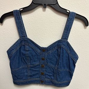 Denim Crop Top